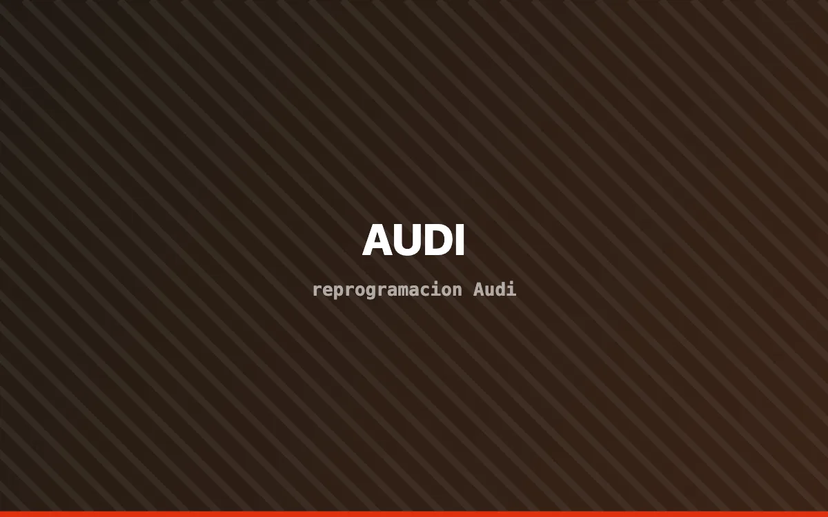 Vehículo Audi en banco de potencia durante una reprogramación de centralita