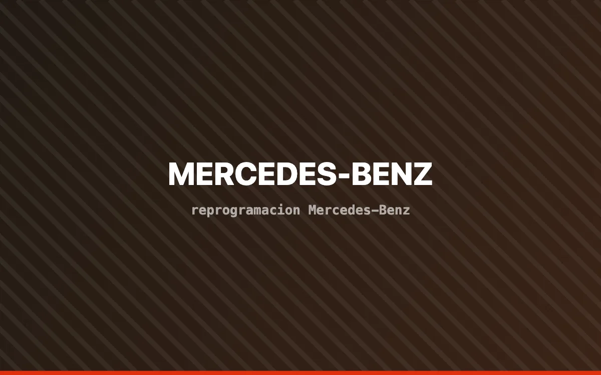 Vehículo Mercedes-Benz en banco de potencia durante una reprogramación de centralita