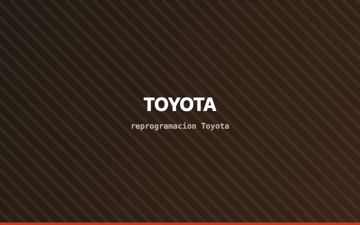 Vehículo Toyota en banco de potencia durante una reprogramación de centralita