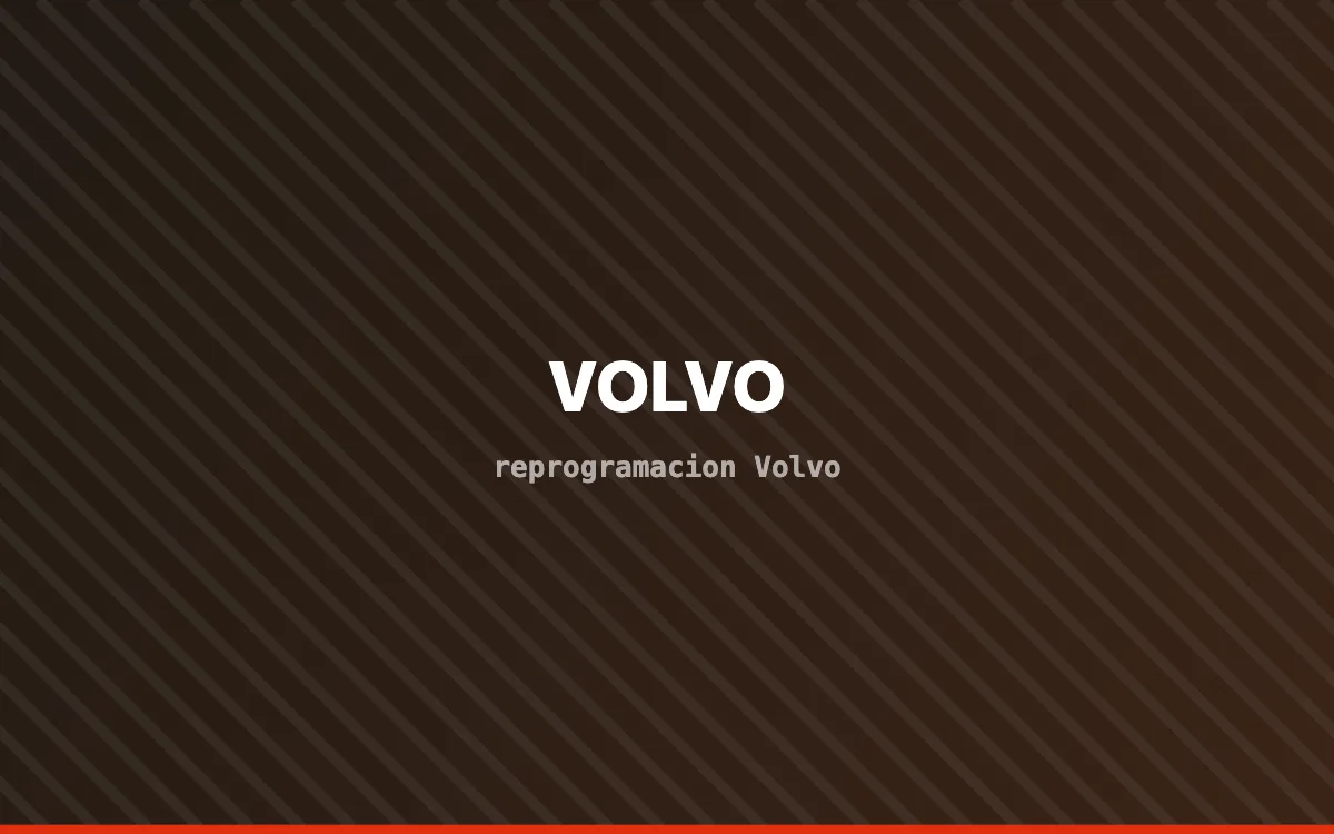 Vehículo Volvo en banco de potencia durante una reprogramación de centralita